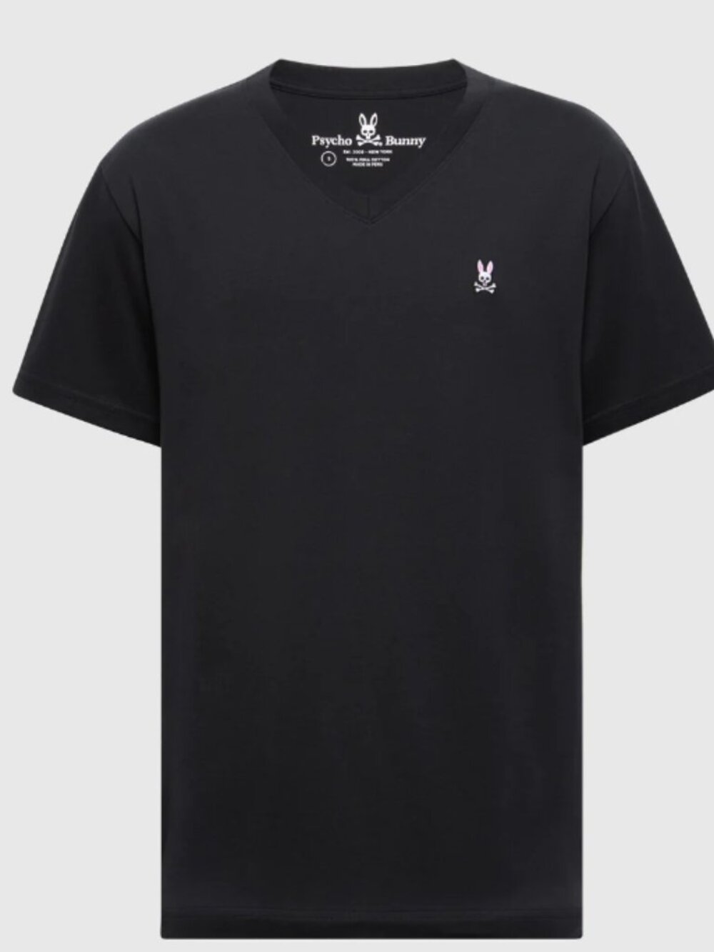 Psycho Bunny Mens Classic V Neck Tee